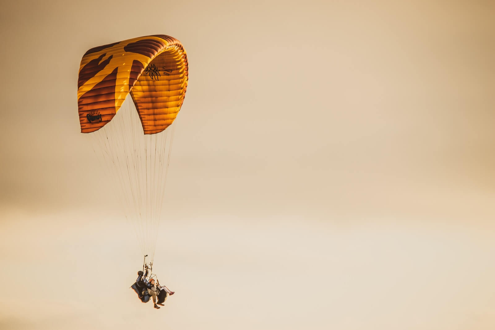 person parachuting
